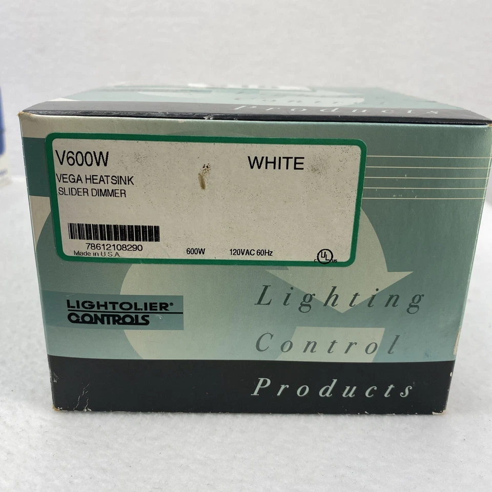 Dimmer deslizante Lightolier Controls V600W VEGA dissipador de calor novo caixa aberta - Imagem 3 de 3
