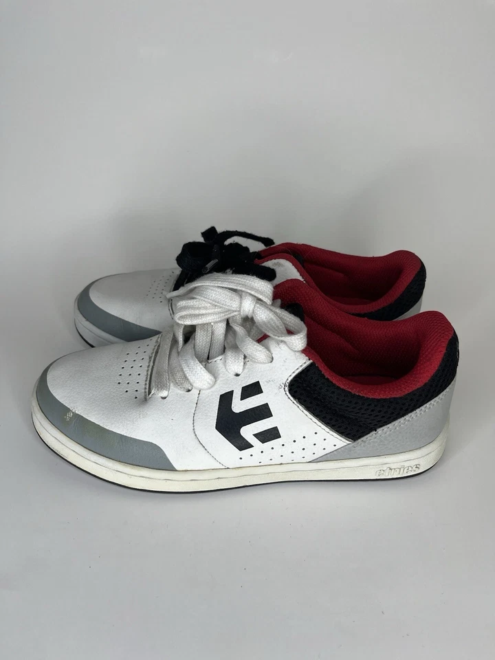 Etnies Boys Marana Skate Shoes White/Grey/Black Lace Up Sneakers Men 36.5 US 4.5 - Image 3 of 4