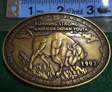 Running Strong for American Indian Youth Belt Buckle 1997