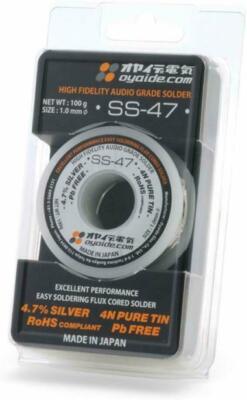 OYAIDE High Fidelity Audio Grade Solder SS-47 100g From Japan