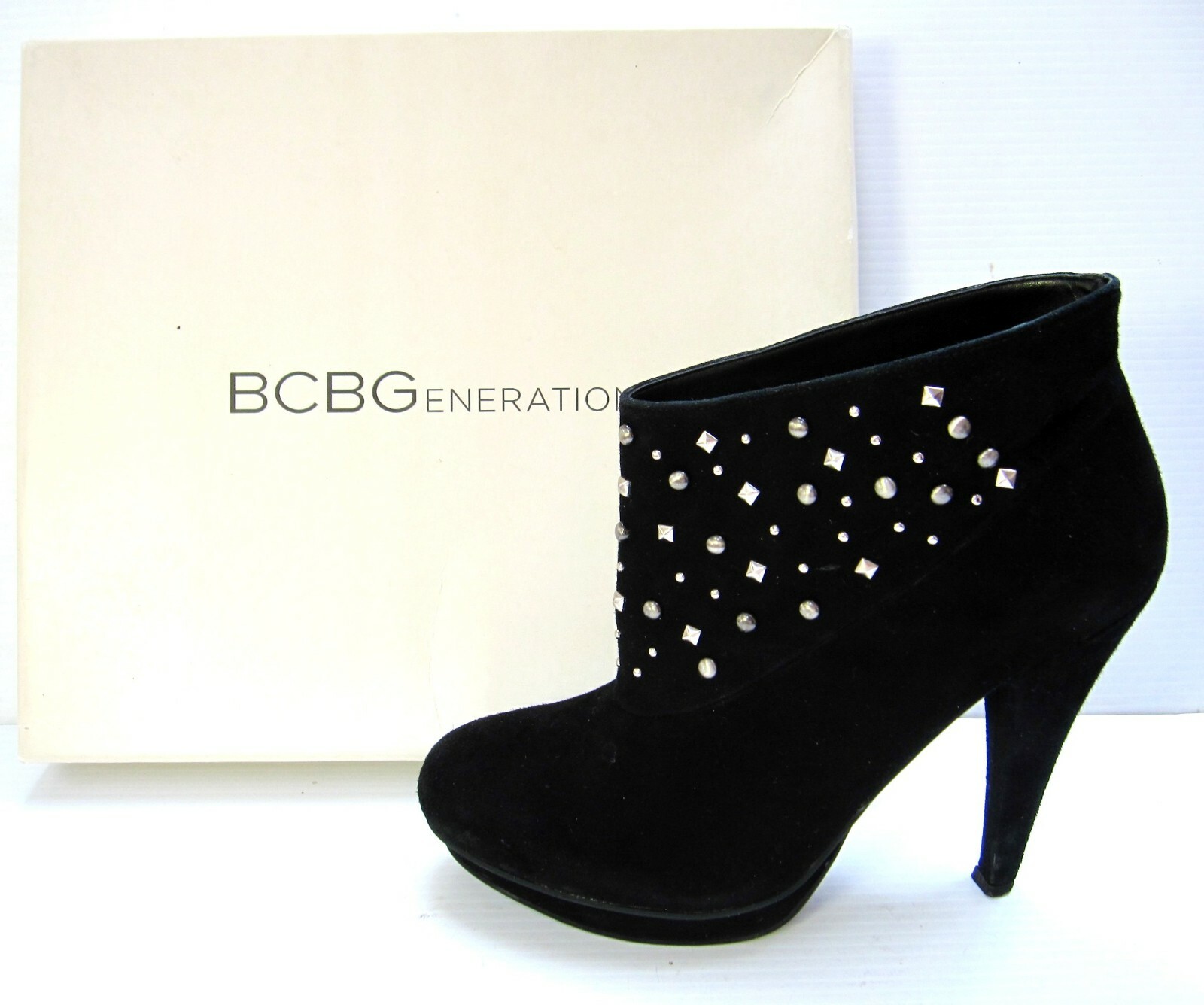 BCBGeneration Upper Leather Booties Platform Size… - image 12