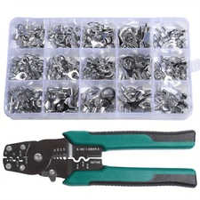 Copper Ring Fork Terminals Tin Plated Non-Insulated Electric Wire Connector