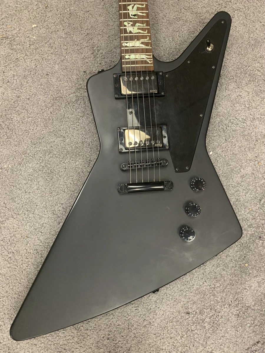 Epiphone 58 Goth Explorer Electric Guitar w EMG Het Set and Gator