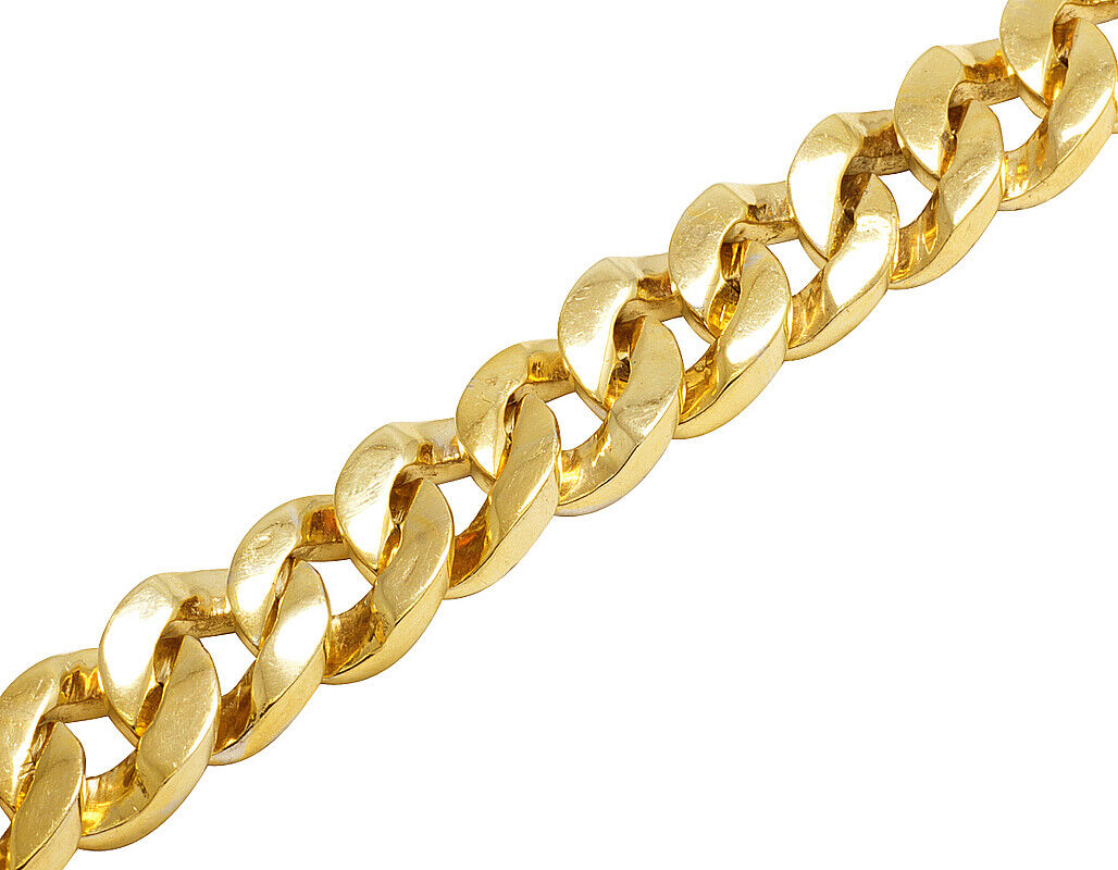 Men's 2.00 CT. T.W. Diamond Cuban Curb Chain Necklace in 10K Gold - 22