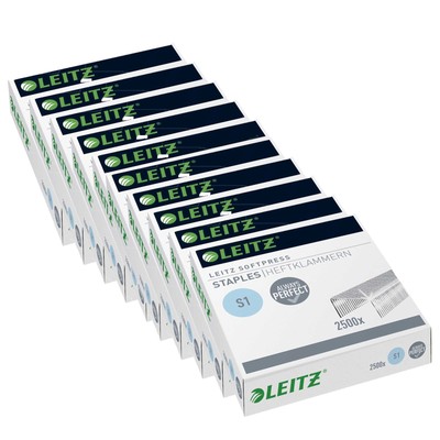 25000 Heftklammern Leitz 5497 Softpress S1, Stahl, 10 Packungen a. 2.500 Stück