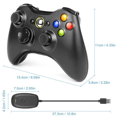 Wireless Controller For Microsoft Xbox 360/ 360Slim/ 360E, PC