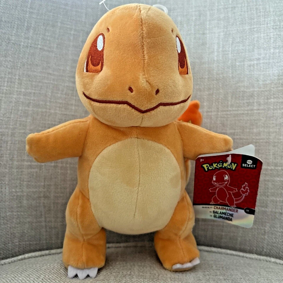 Peluche Pokemon Select 8" **Tú eliges** Pikachu, Charmander, Squirtle, Bulbasaur Foto 4 de 4