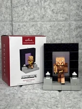 Hallmark Keepsake Minecraft NETHER PORTAL w/Magic Light Ornament 2024 NEW