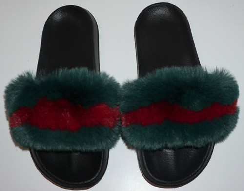 MEN'S FUZZY SLIDES SIZE 10 | eBay