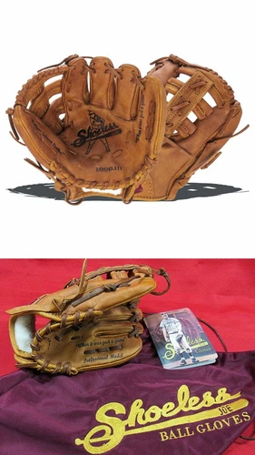 NEW SHOELESS JOE JOE JUNIOR 10" YOUTH RIGHT HAND THROWER LEATHER BASEBALL GLOVE