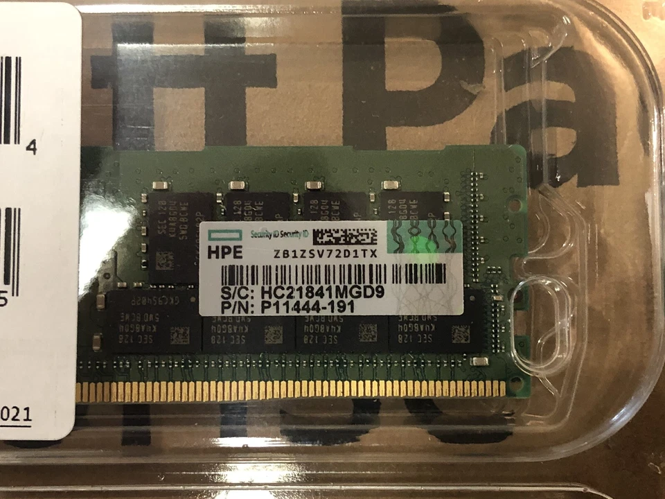HPE 32GB 2Rx4 DDR4 PC4-3200AA-R Reg Dual Rank ECC Smart Server Memory Ram Kit - Image 3 of 3