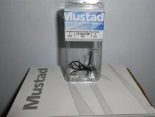 New Mustad Double Stinger Hooks Size 1 LR-3674-BN 4pcs Secret Bass Rig S219