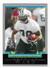 2004 Bowman Rookie Derrick Ward New York Jets Football Card #269 RC. rookie card picture
