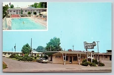 Donna Court Hotel Hwy 41 North Evansville Indiana 1963 Vintage Postcard