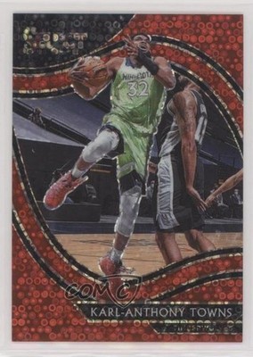 2020 Panini Select Courtside Red Disco Prizm 23/49 Karl-Anthony Towns #222 1l2