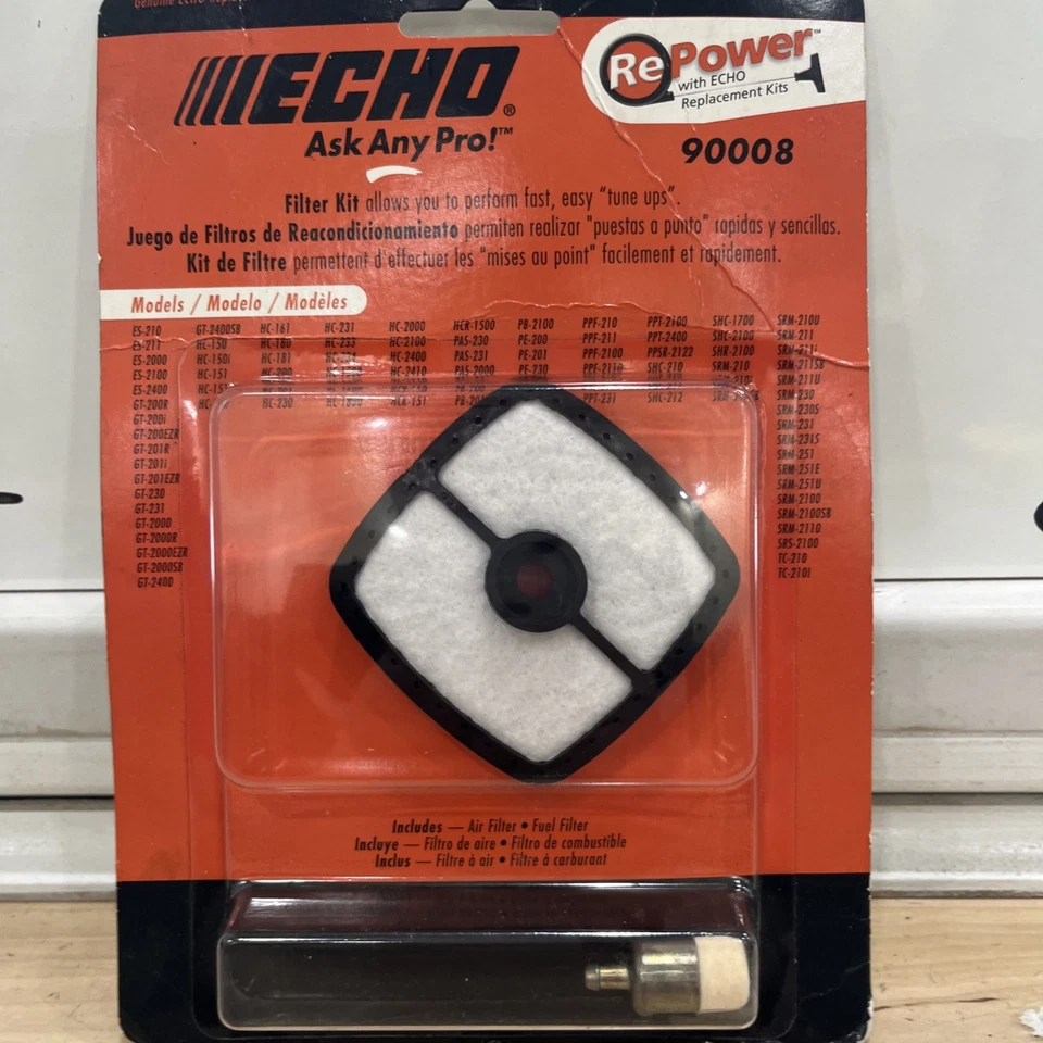 90008 Kit Filtro Eco Recortadora Soplador GT 200R SRM 2100 PP 1200 ES 210 211 (90152) Foto 2 de 3