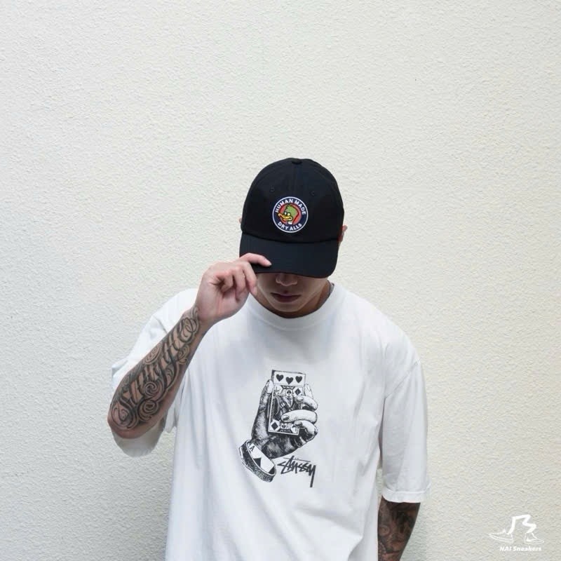 Human Made Dry Alls Duck 6 Panel Twill Cap Streetwear, Black (100