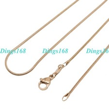 Designer Inspired 18K Rose Gold Filled 18" 1.2 mm Thin Snake Chain Necklace K126