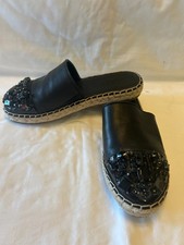 Karl Lagerfeld Black Paris Maxwell Slip On Espadrilles size 5.5