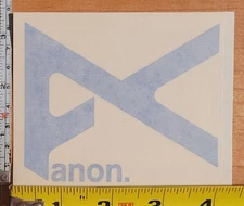 Anon Optics Die Cut Sticker Decal