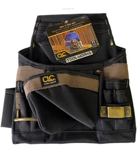 CLC Custom Leathercraft 1620 Poly Nail and Tool Bag 11 Pockets Jobsite Work Gear