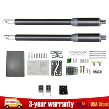 Automatic Arm Dual Swing Gate Opener Heavy Duty Kit Electric Remote Control Set