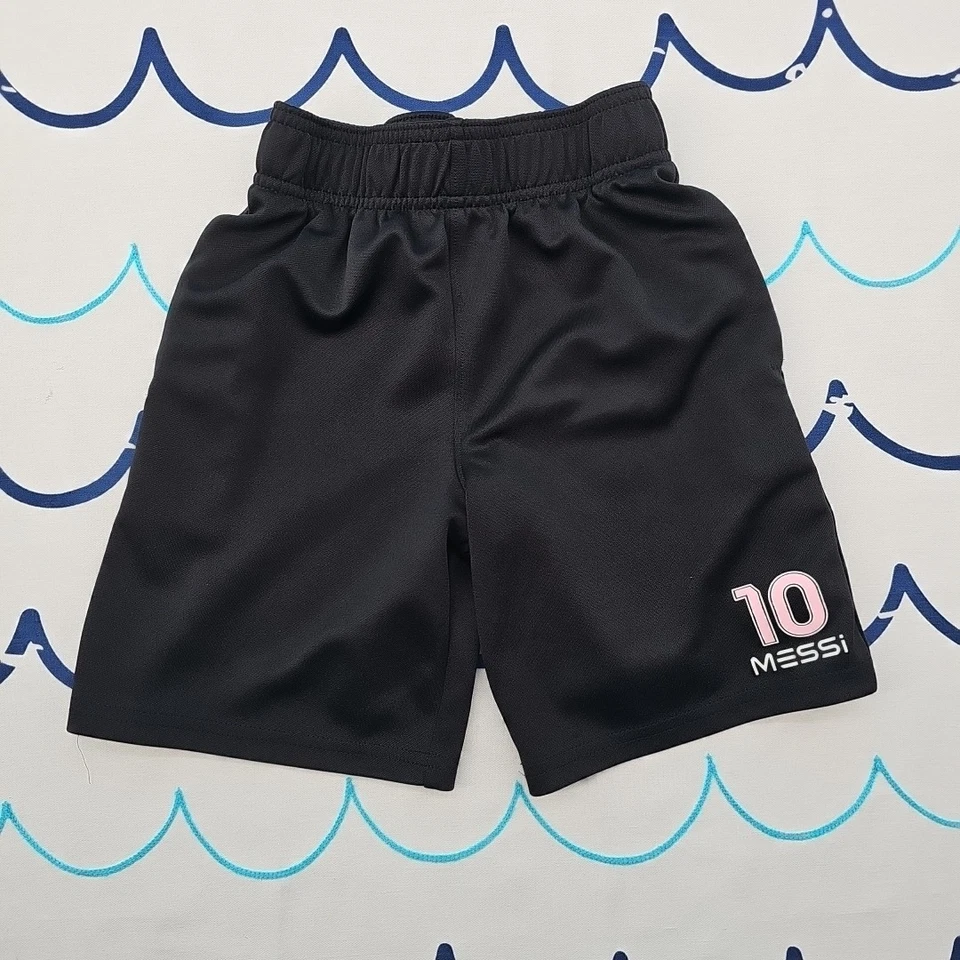 Lionel Messi Inter Miami Youth Black T-shirt Jersey & Shorts Combo Size S (8) - Image 4 of 4