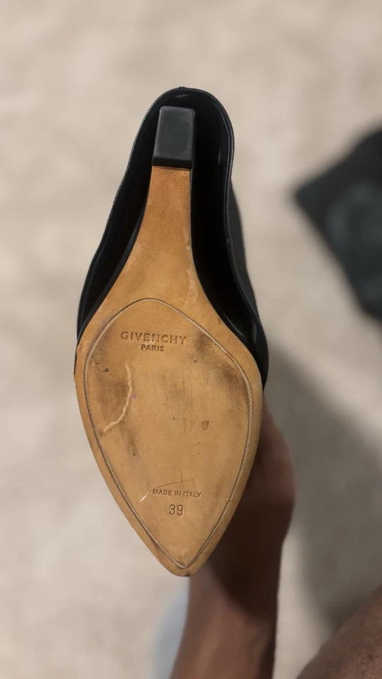 Women's Black Givenchy OG Shark Leather Boots - Image 3 of 3