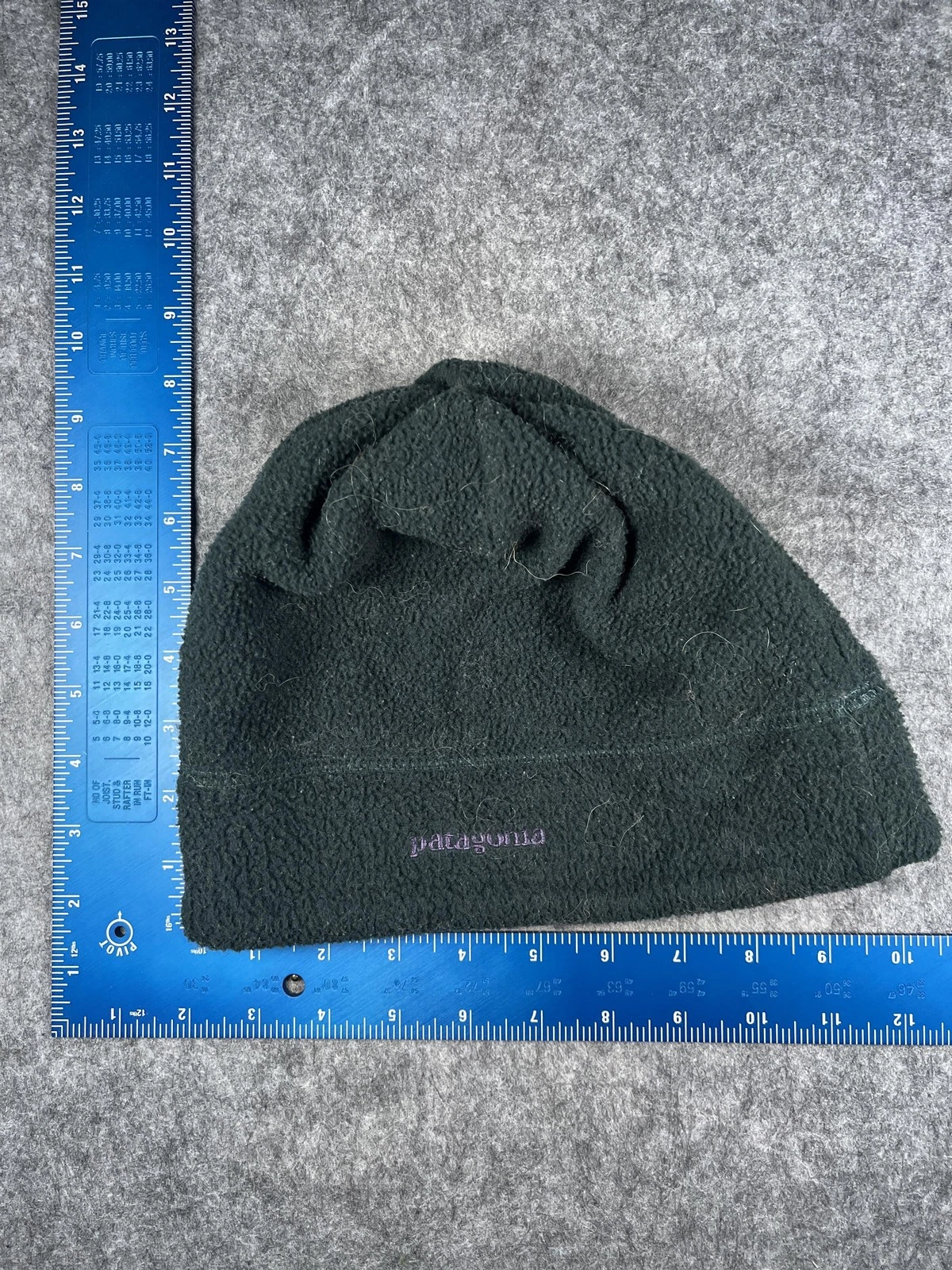 Patagonia Hat Beanie Mens One Size Green Fleece Reversible Thermal Winter Warm