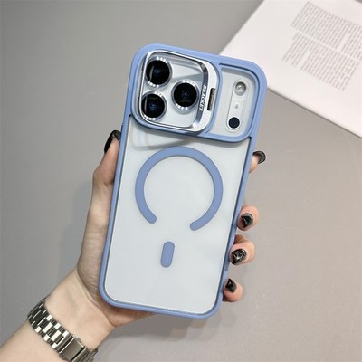 MagSafe Compatible Matte Case With Camera Cover For iPhone 17 Air 16 15 14 13 12