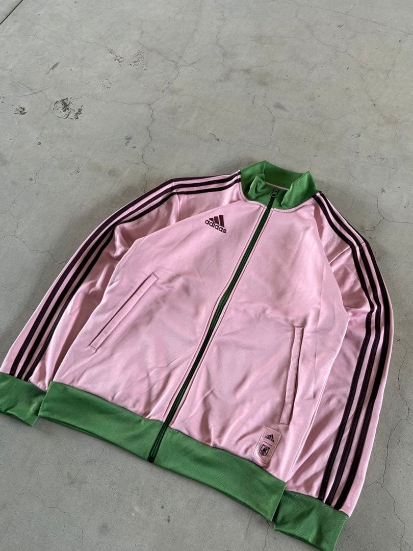 アディダスNIGO限定コラボ品☆日本代表トラックジャケットピンクグリーン緑 L adidas Japan National Team Track Jacket NIGO KENZO Size L