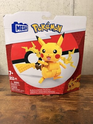 Mega Pokémon Pikachu Build & Show Set 211 Pieces New Sealed Box Kids Age 7+
