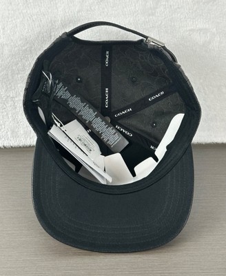 Coach Charcoal/Black Signature Jacquard Flat Brim Baseball  display picture 2