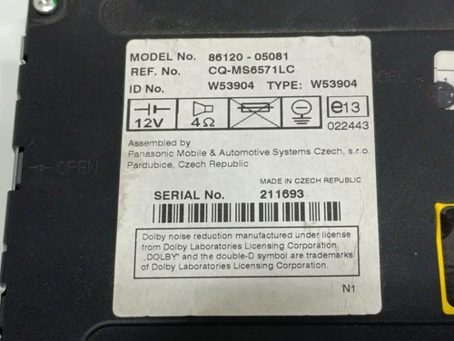 8612005081 Sistema Audio/Radio Cd para TOYOTA AVENSIS BERLINA (T25) 2006 211464 - Imagen 2 de 10