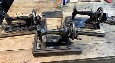 Vintage Singer Nähmaschinen 3x alle zum Restaurieren Klassiker Sammlung selten