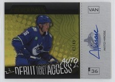2024 Credentials 2024-25 Upper Deck Update Yellow 42/49 Akito Hirose Auto 0y1u