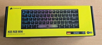 Corsair K65 RGB MINI 60% Mechanische Gaming-Tastatur - Cherry MX Speed (DE...