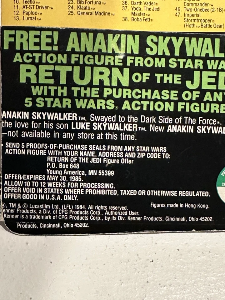 Kenner Wicket Warrick Star Wars de colección sin usar, en caja 1984 ¡El regreso del Jedi! Foto 3 de 4