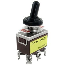 AC 250V 15A on/on 2 Position DPDT Toggle  with  Boot V2F61656