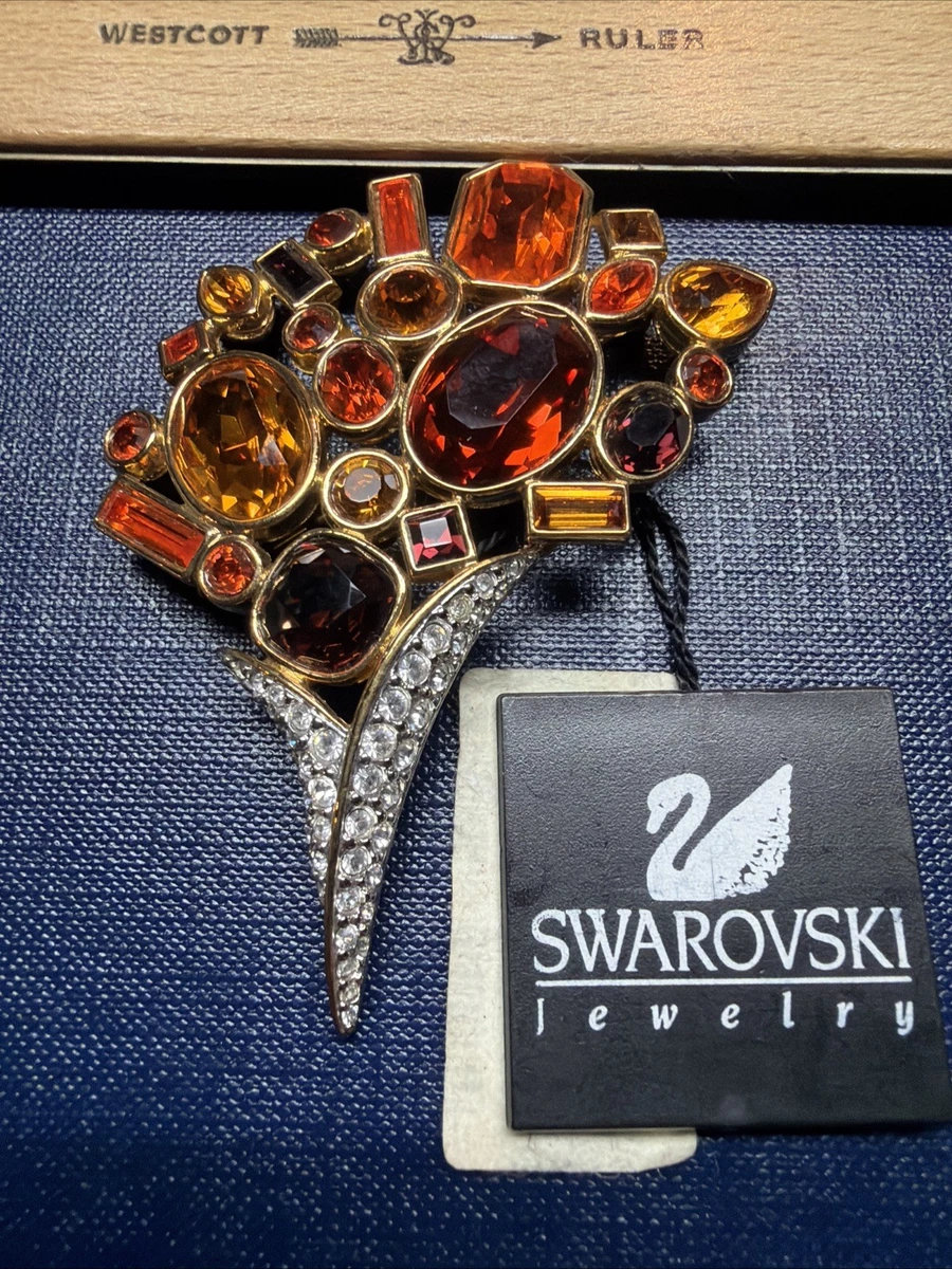 vintage swarovski brooch products for sale | eBay