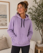 Zella Lavender Fleece Hoodie Women  s Large Purple Pullover Athleisure Sweatshirt