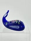 Fenton (Former) Artist Melissa Caplinger HP Pilgrim Glass Whale OOAK