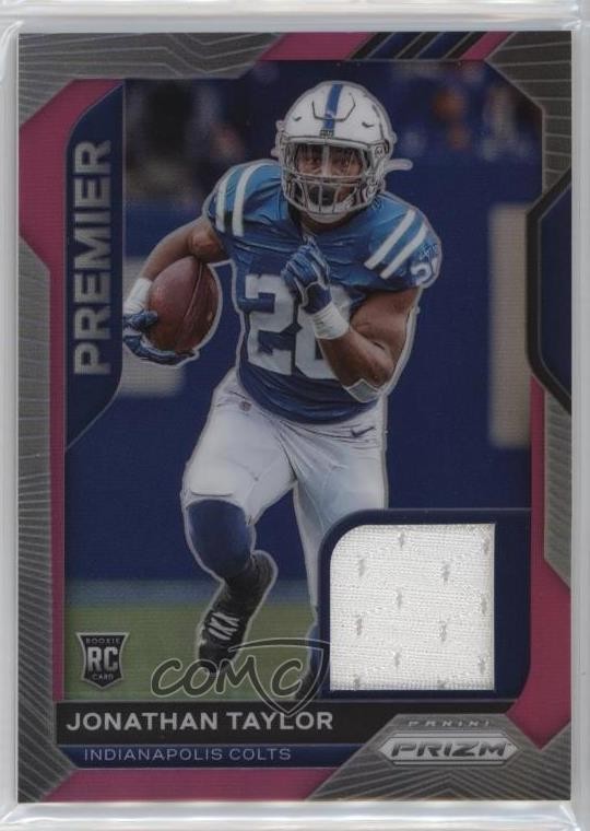 2020 Panini Prizm Premier Jerseys Pink Prizm Jonathan Taylor #4 17pt