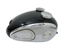 PUCH Allstate Sears SR 250 1965- 66 Alloy Black Petrol Tank + Cap + Side Plates