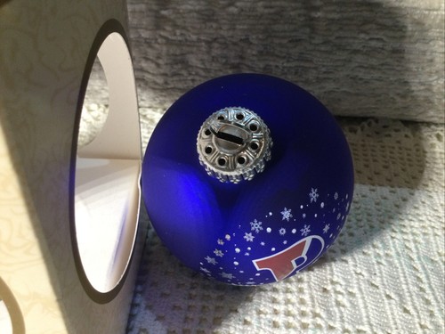 Universidad de Pennsylvania (Penn) adorno de vidrio cuáqueros escena de invierno y logotipo - Imagen 5 de 11