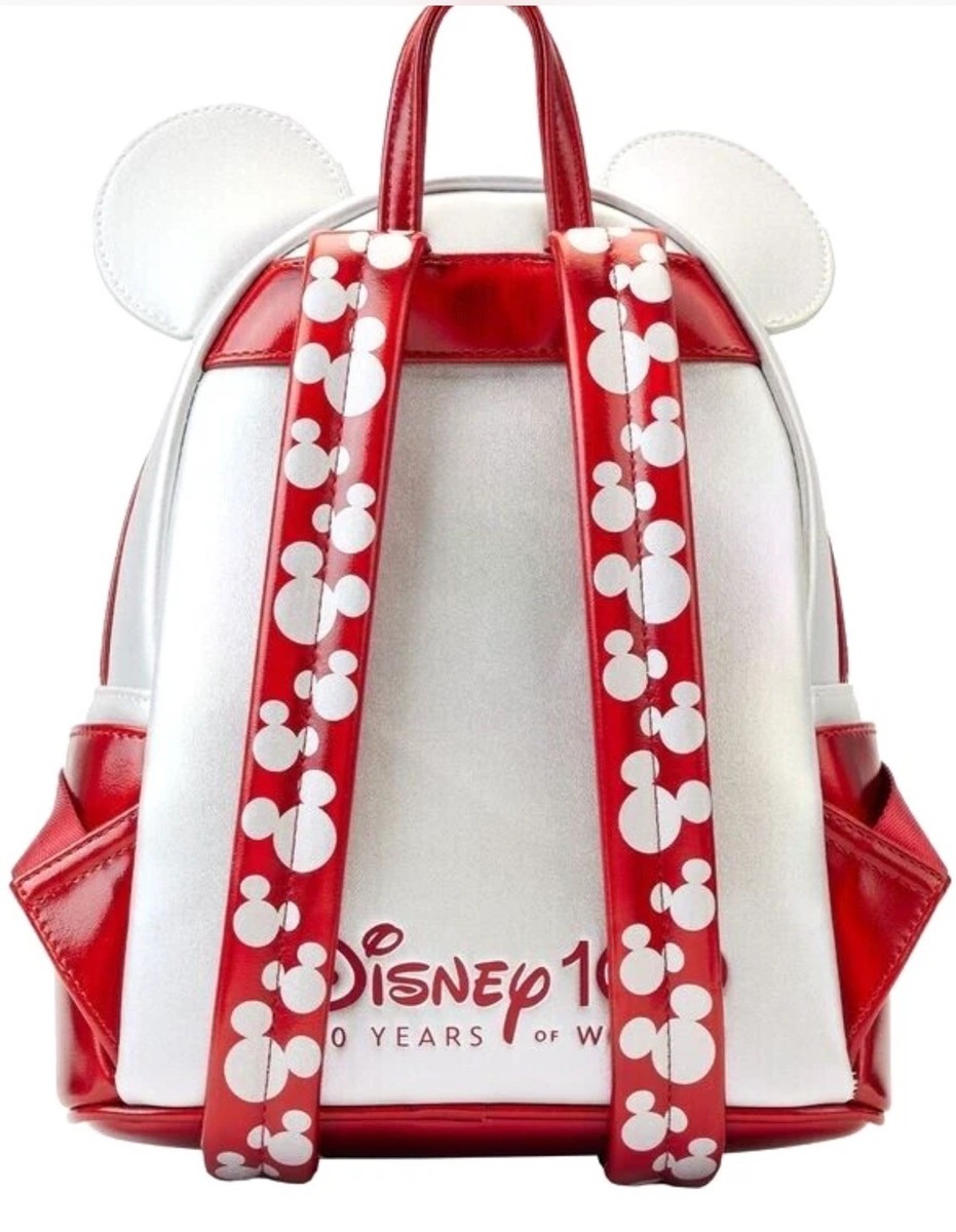 NWT DISNEY/Loungefly 100th Platinum Mickey Mouse Cosplay Mini Backpack s-l400.jpg main image 3