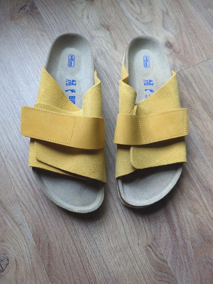 サンダル・ミュール BIRKENSTOCK Women Sandals 1029362 OCHRE Yellow Arizona Rivet Suede Leather Ochre | BIRKENSTOCK