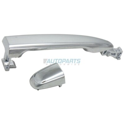 New Exterior Door Handle Chrome Rear Left Or Right Fits 2002-2017