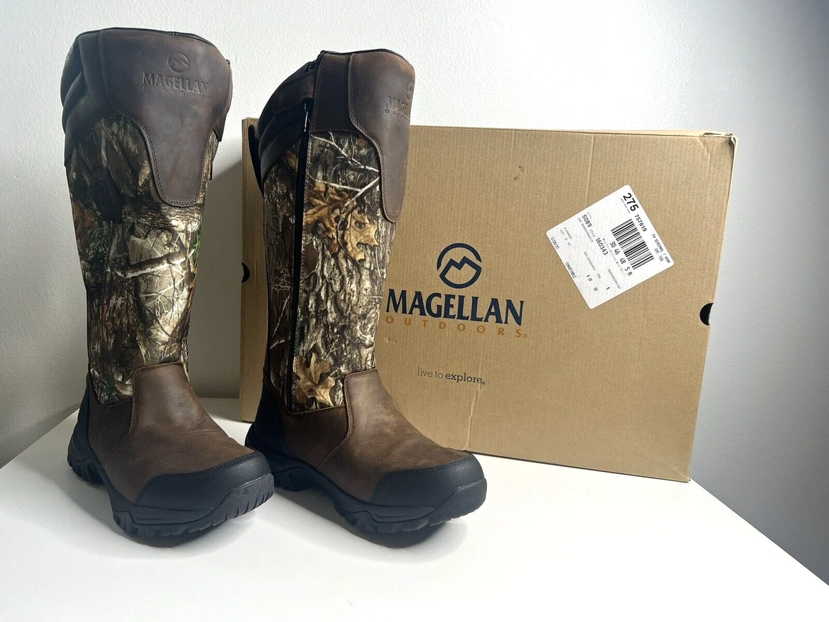 Magellan Mens Sz 8.5D Snake Shield Armor 2.0 Realtree Hunting Boots 160343 NEW