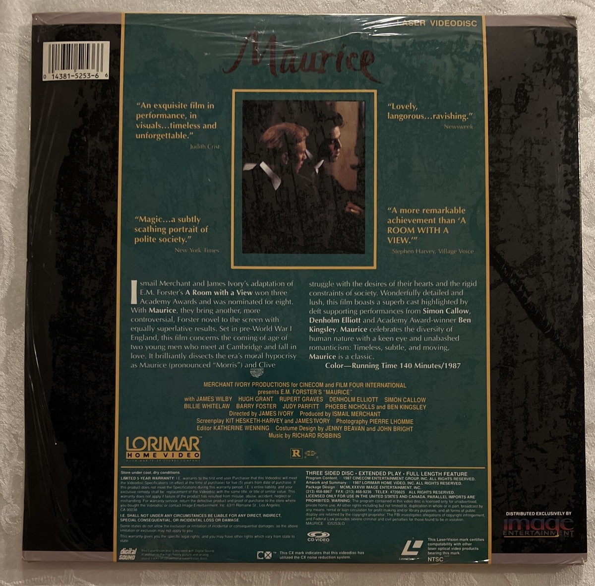 モーリス　　レーザーディスク　　　　rivinBG Maurice (Laserdisc) for sale online | eBay
